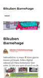 Mobile Screenshot of bikubenbarnehage.no
